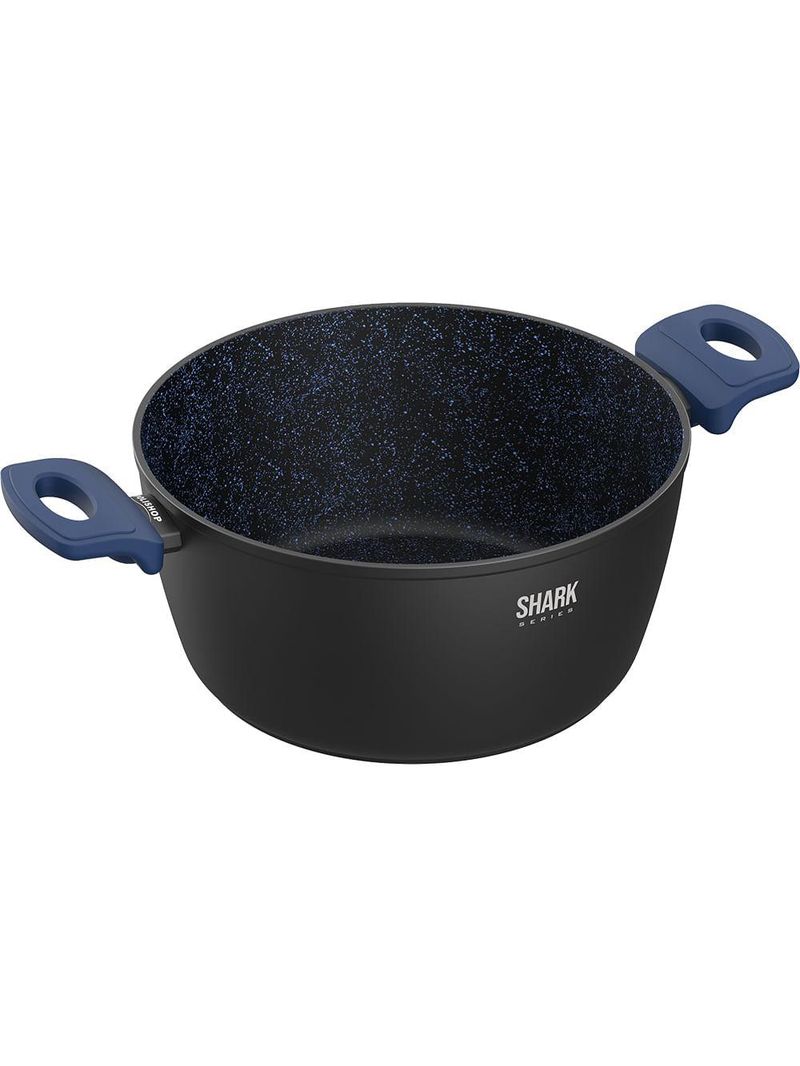 Panela polishop ichef home family size shark series azul 24cm