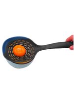 Escumadeira de silicone polishop ichef azul