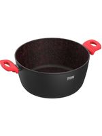 Panela polishop ichef home family size shark series vermelha 28cm