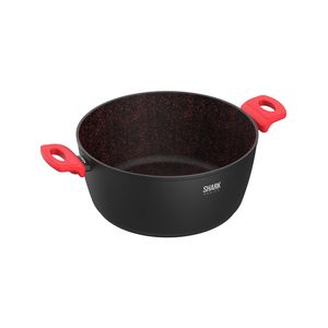 Panela polishop ichef home family size shark series vermelha 28cm