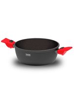 Panela polishop ichef ultra family size shark series vermelha 24cm