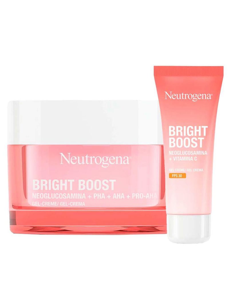 Neutrogena bright boost kit – gel creme hidratante + gel creme hidratante fps30