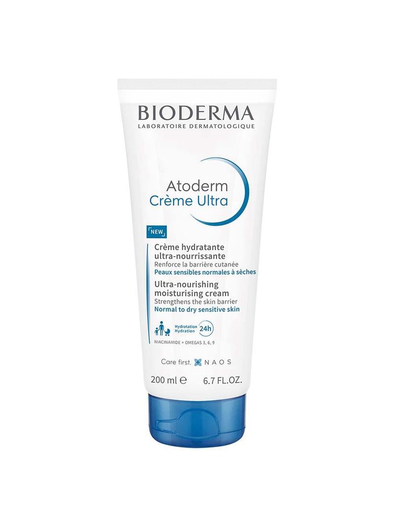 Creme hidratante corporal bioderma - atoderm crème ultra peles normais e secas