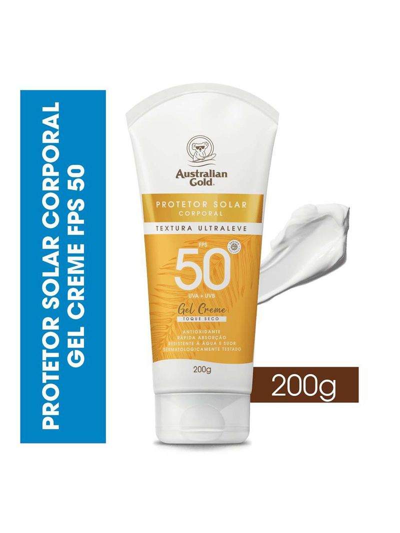 Protetor solar corporal fps50 australian gold