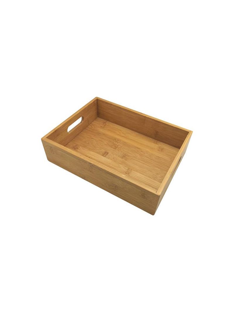 Bandeja bambu retangular 25,5 cm hauskraft