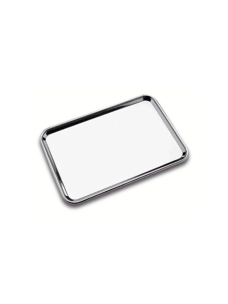 Bandeja tramontina service retangular em  inox 40x27 cm