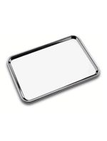 Bandeja tramontina service retangular em  inox 40x27 cm