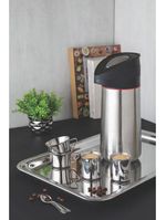 Bandeja tramontina service retangular em  inox 40x27 cm