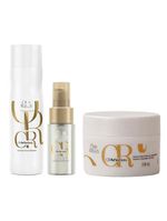 Wella professionals oil reflections kit – shampoo + máscara + Óleo light
