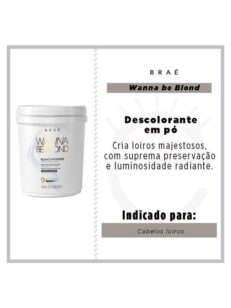 Descolorante em pó braé wanna be blond