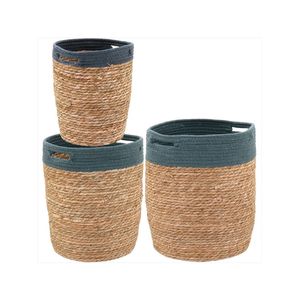 Cesta fibra natural 3 peças empul - nh