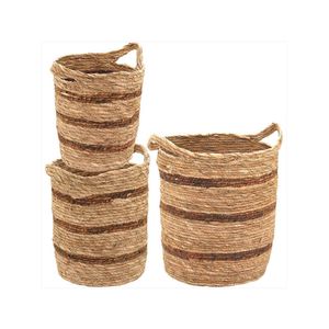 Cesta fibra natural 3 peças tirta - nh