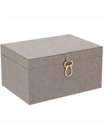 Caixa organizadora sintético bege 2 peças home&amp;co vênus