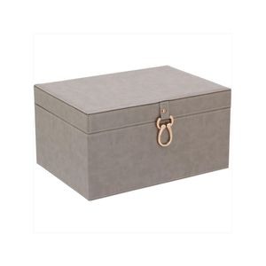 Caixa organizadora sintético bege 2 peças home&amp;co vênus