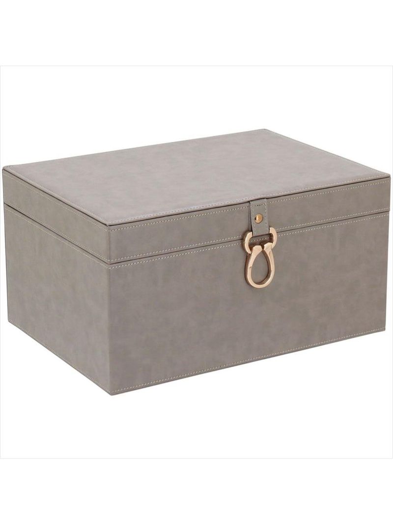 Caixa organizadora sintético bege 2 peças home&amp;co vênus