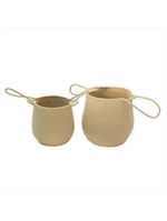Cesta tecido chartier natural 2 peças - nh