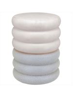 Banqueta cerâmica 44x33x33cm marfim