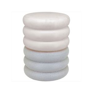 Banqueta cerâmica 44x33x33cm marfim