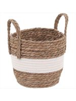 Cesta fibra branco 3 peças zagora - gs