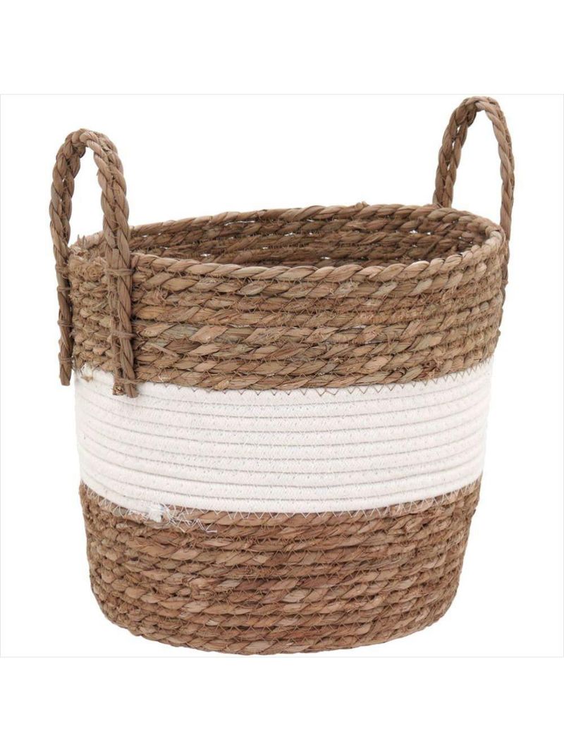 Cesta fibra branco 3 peças zagora - gs