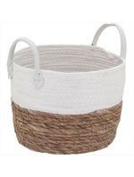 Cesta fibra branco 3 peças poneso - gs