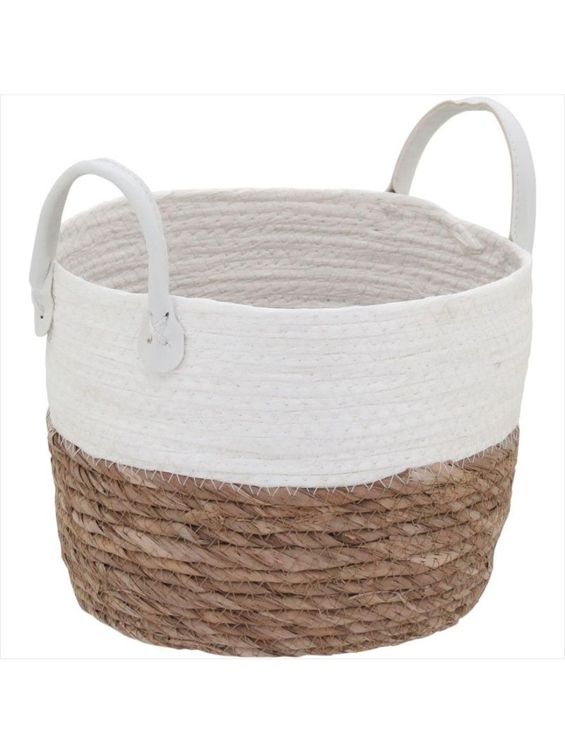 Cesta fibra branco 3 peças poneso - gs