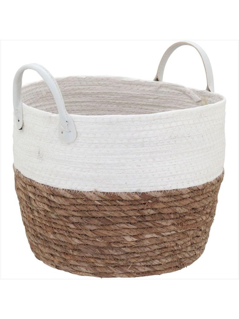 Cesta fibra branco 3 peças poneso - gs