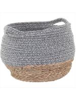 Cesta fibra cinza 3 peças kigali