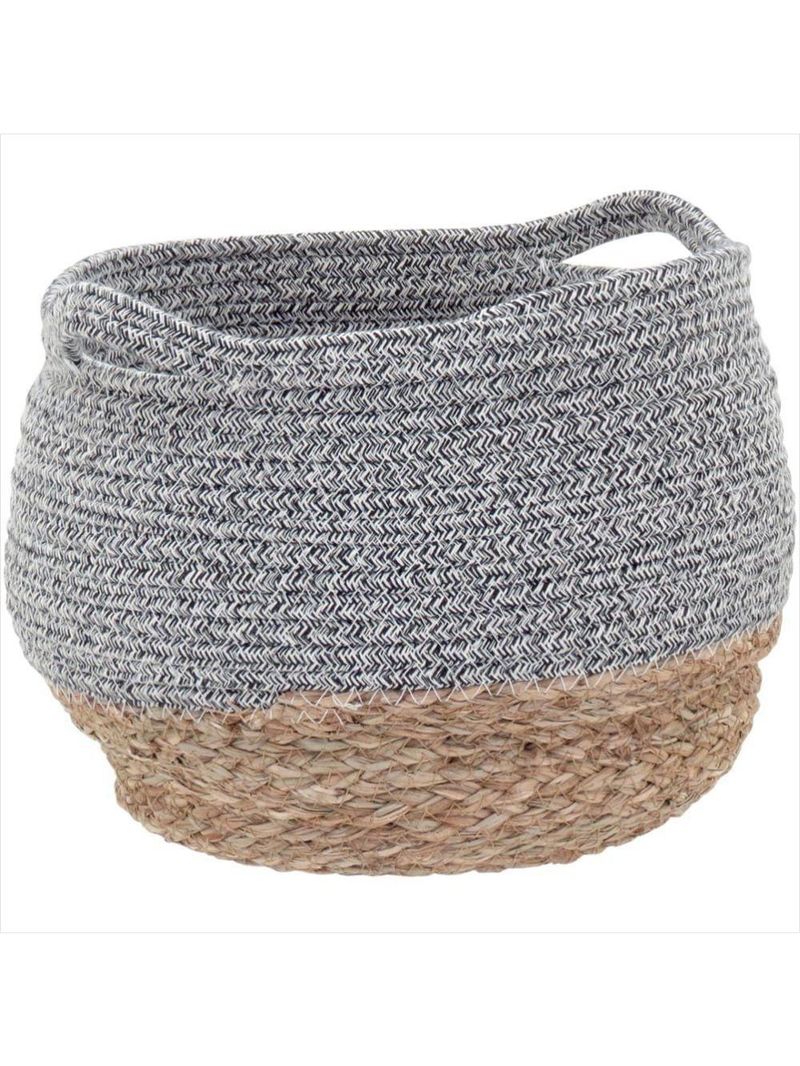 Cesta fibra cinza 3 peças kigali