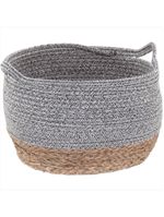 Cesta fibra cinza 3 peças kigali