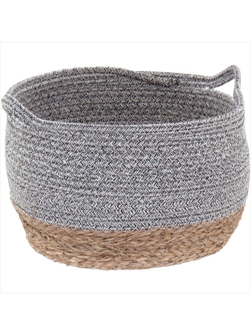 Cesta fibra cinza 3 peças kigali