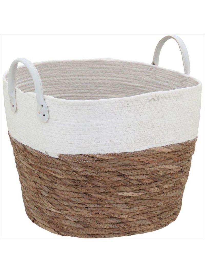 Cesta fibra branco 3 peças poneso - gs