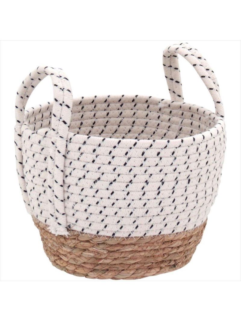 Cesta fibra branco 3 peças kigali - gs