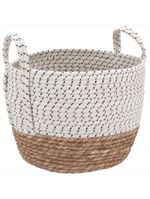 Cesta fibra branco 3 peças kigali - gs