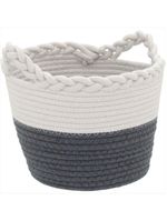 Cesta tecido cinza 3 peças caterrine - gs