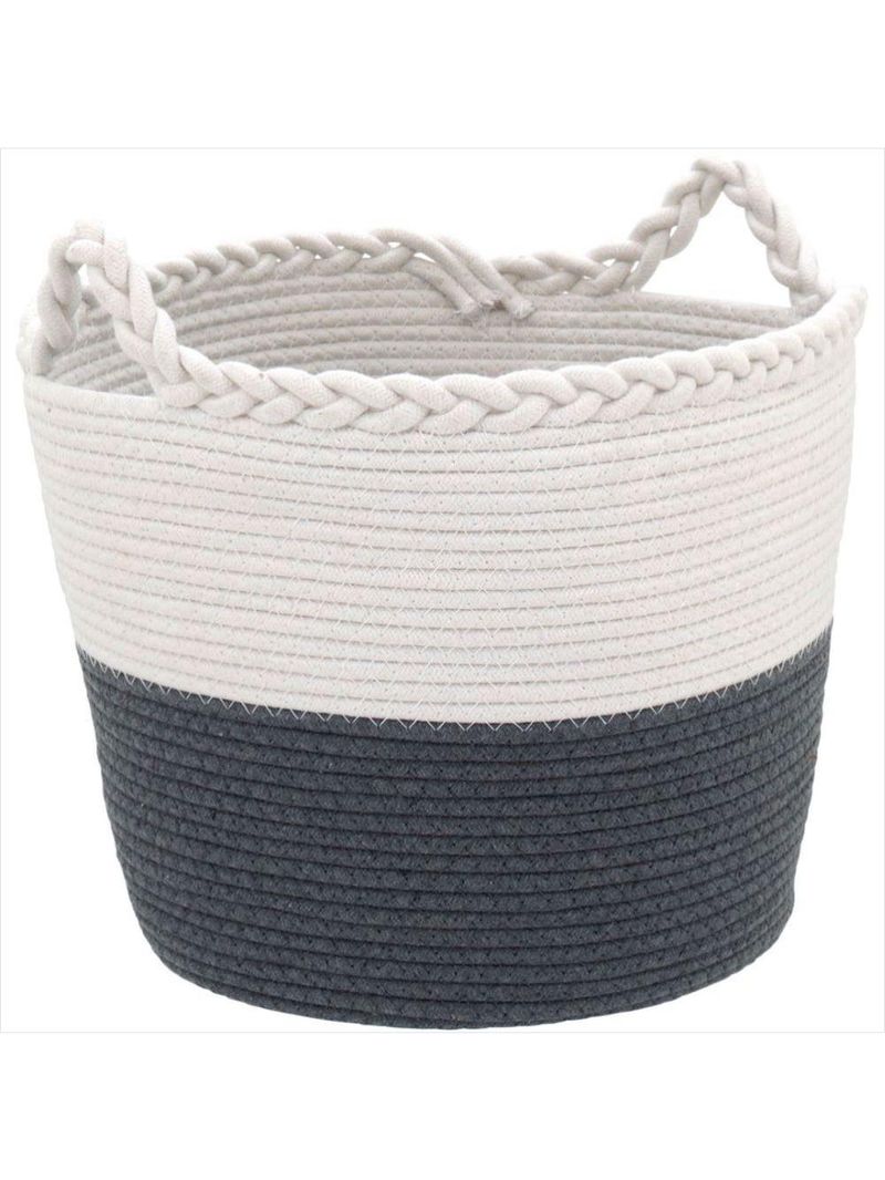 Cesta tecido cinza 3 peças caterrine - gs