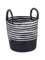 Cesta fibra preto 3 peças sawalli