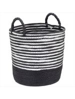 Cesta fibra preto 3 peças sawalli