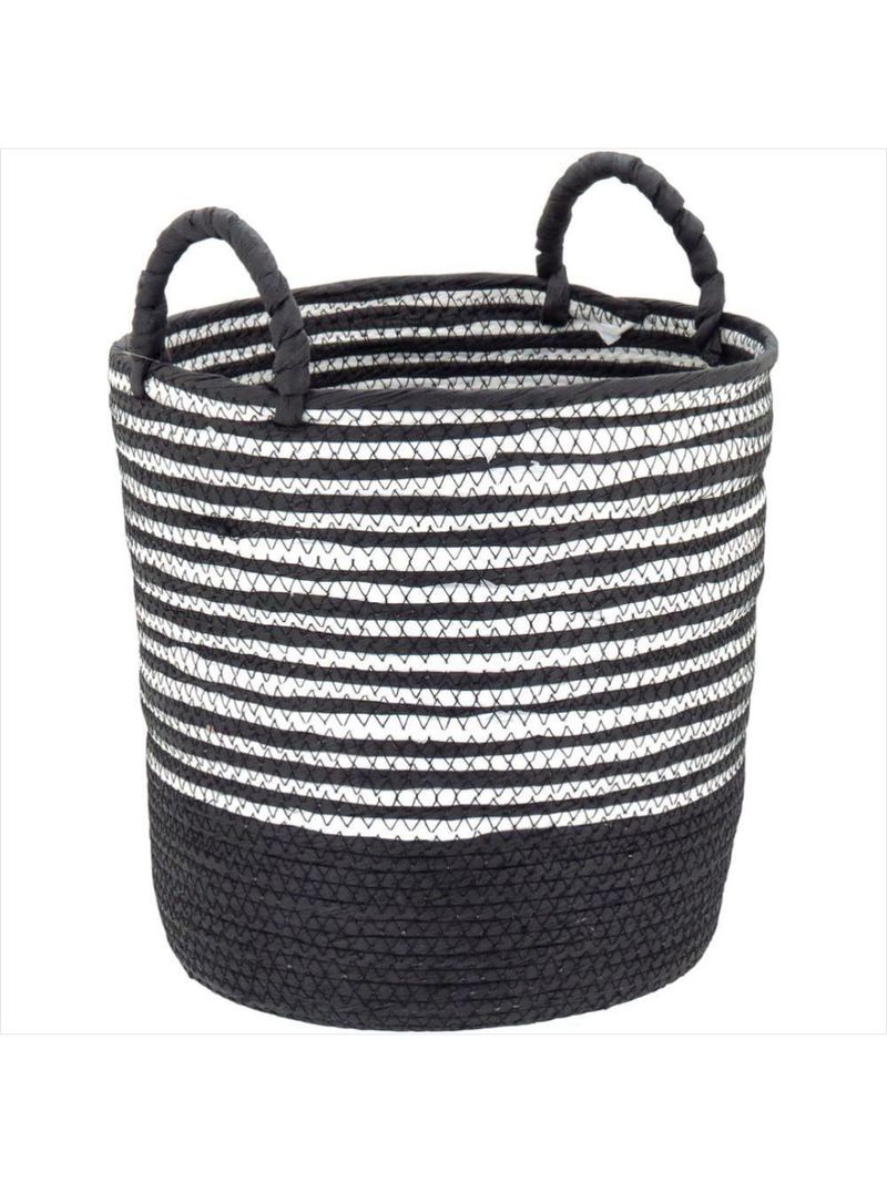 Cesta fibra preto 3 peças sawalli