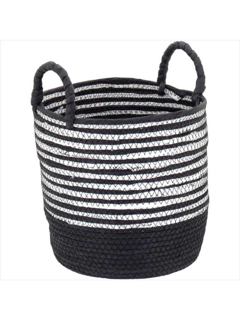 Cesta fibra preto 3 peças sawalli