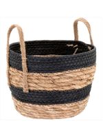 Cesta fibra preto 3 peças zagora - gs