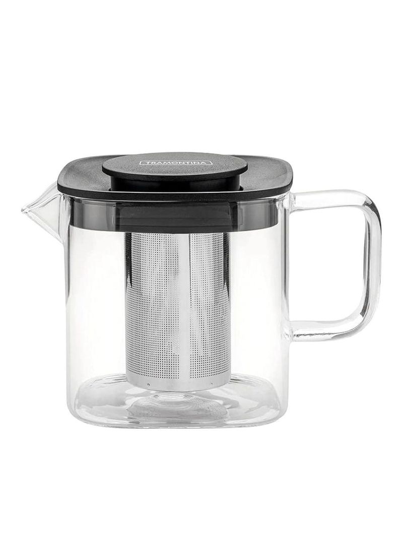 Bule quadrado vidro c/infusor 0,6l tramontina