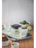 Bule quadrado vidro c/infusor 0,6l tramontina