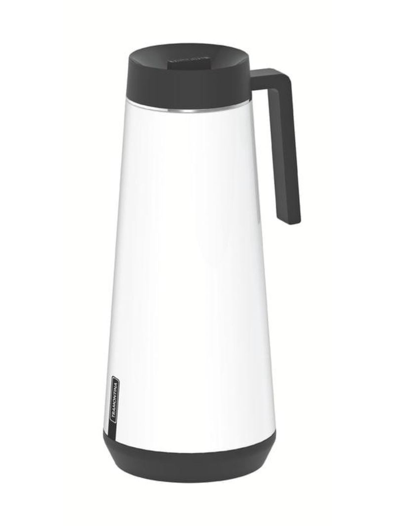 Bule térmico tramontina em aço inox branco 1l