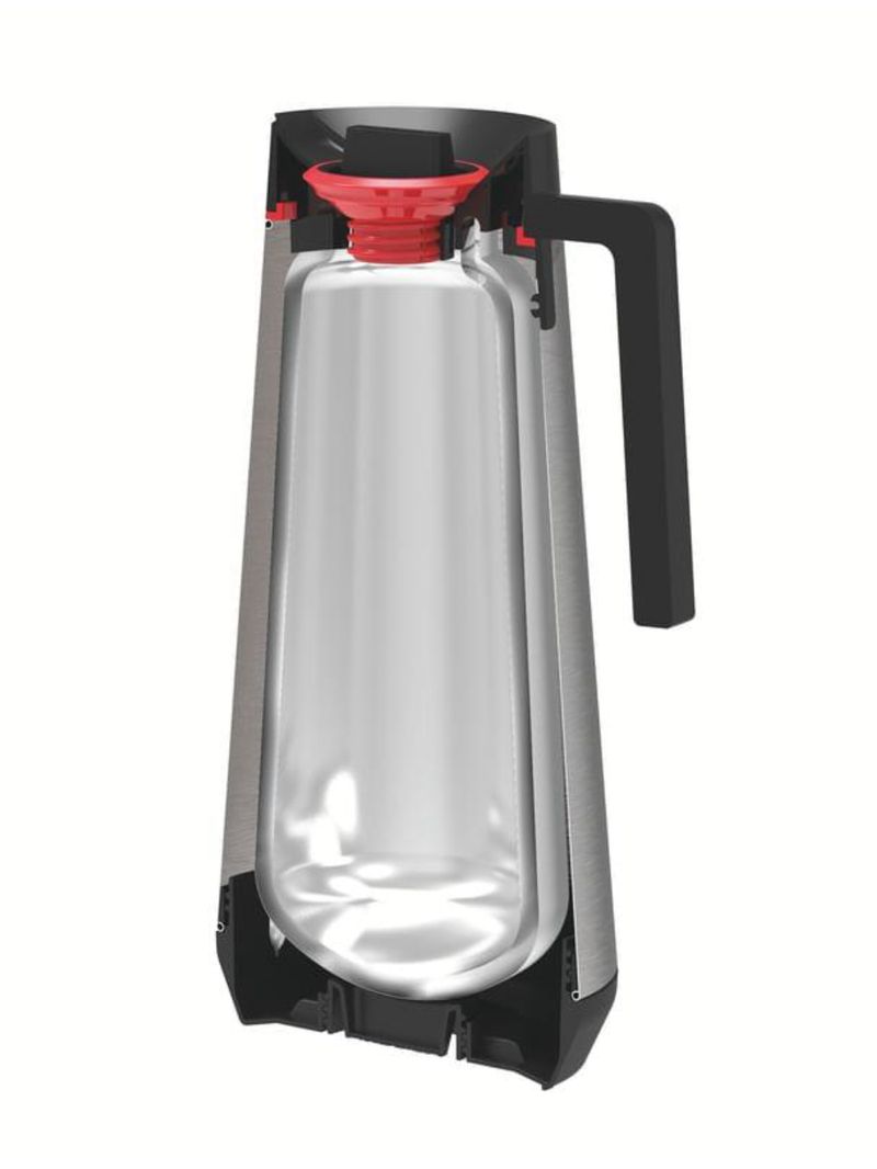 Bule térmico tramontina exata em aço inox grafite 1l