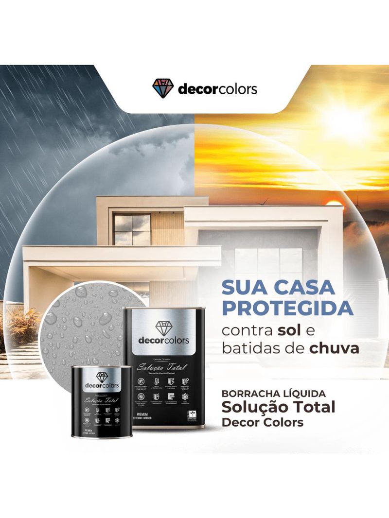 Tinta borracha liquida solução total - decor colors