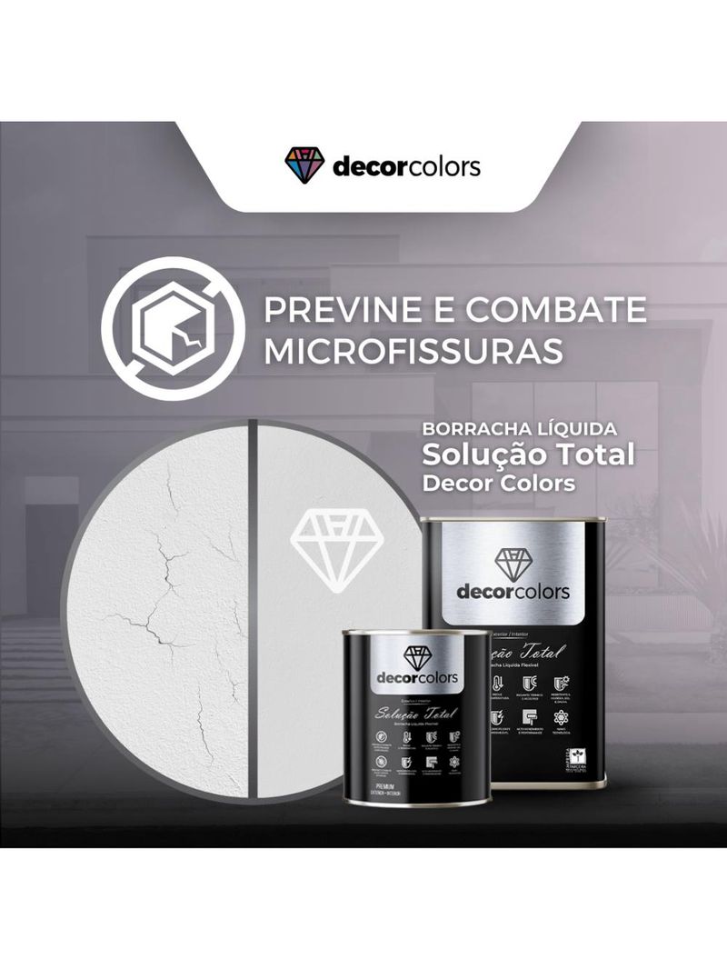 Tinta borracha liquida solução total - decor colors