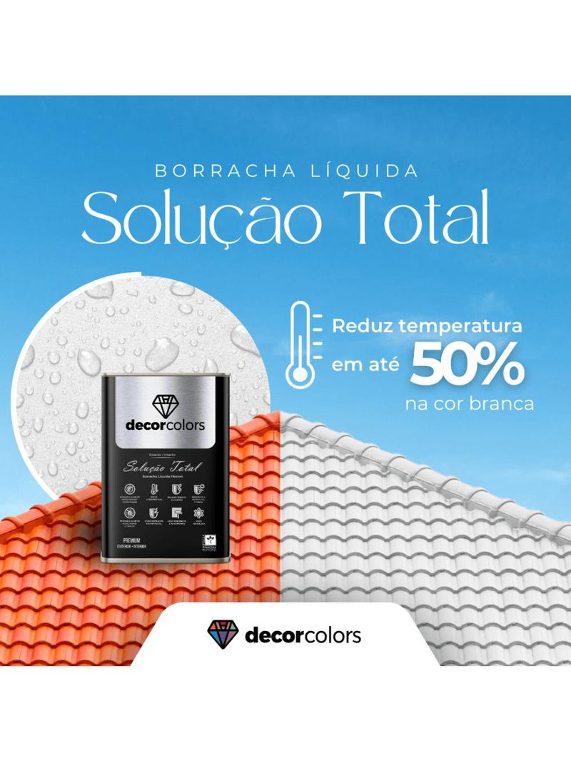 Tinta borracha liquida solução total - decor colors