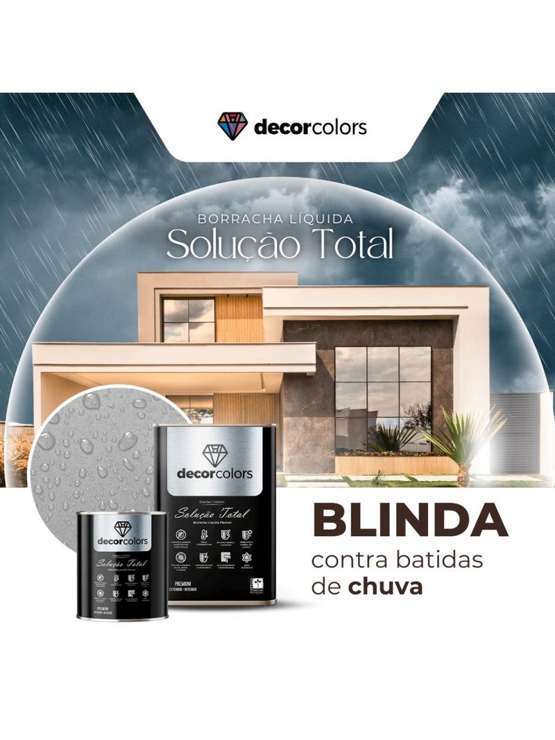 Tinta borracha liquida solução total - decor colors