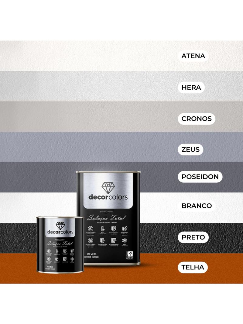 Tinta borracha liquida solução total - decor colors